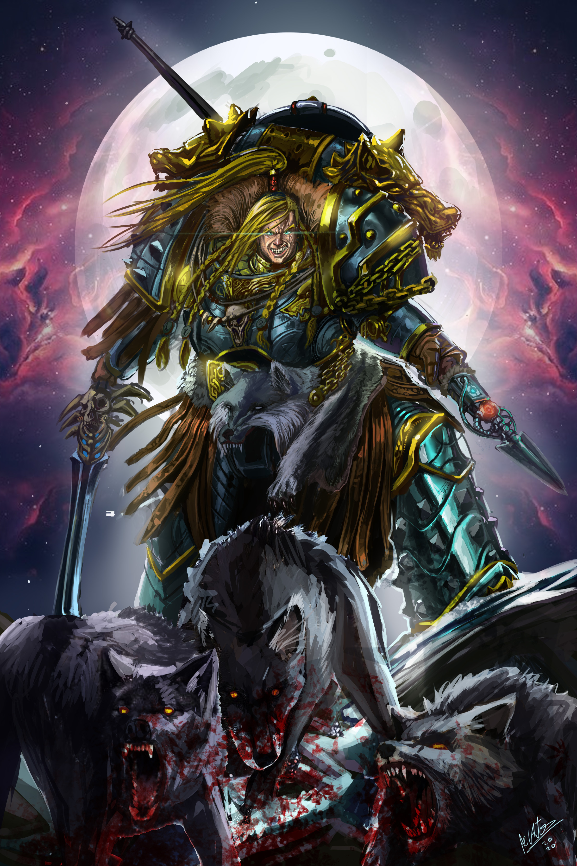 Leman Russ. Primarch of the Space Wolves by Tomás Norambuena