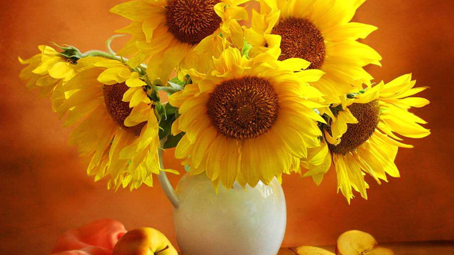 Yellow Flowers Desktop Wallpaper, High Definition, High Quality, Widescreen