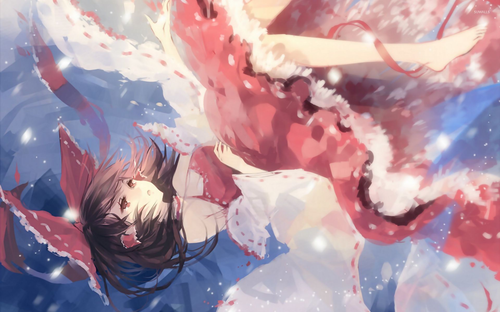 Watercolor girl wallpaper wallpaper