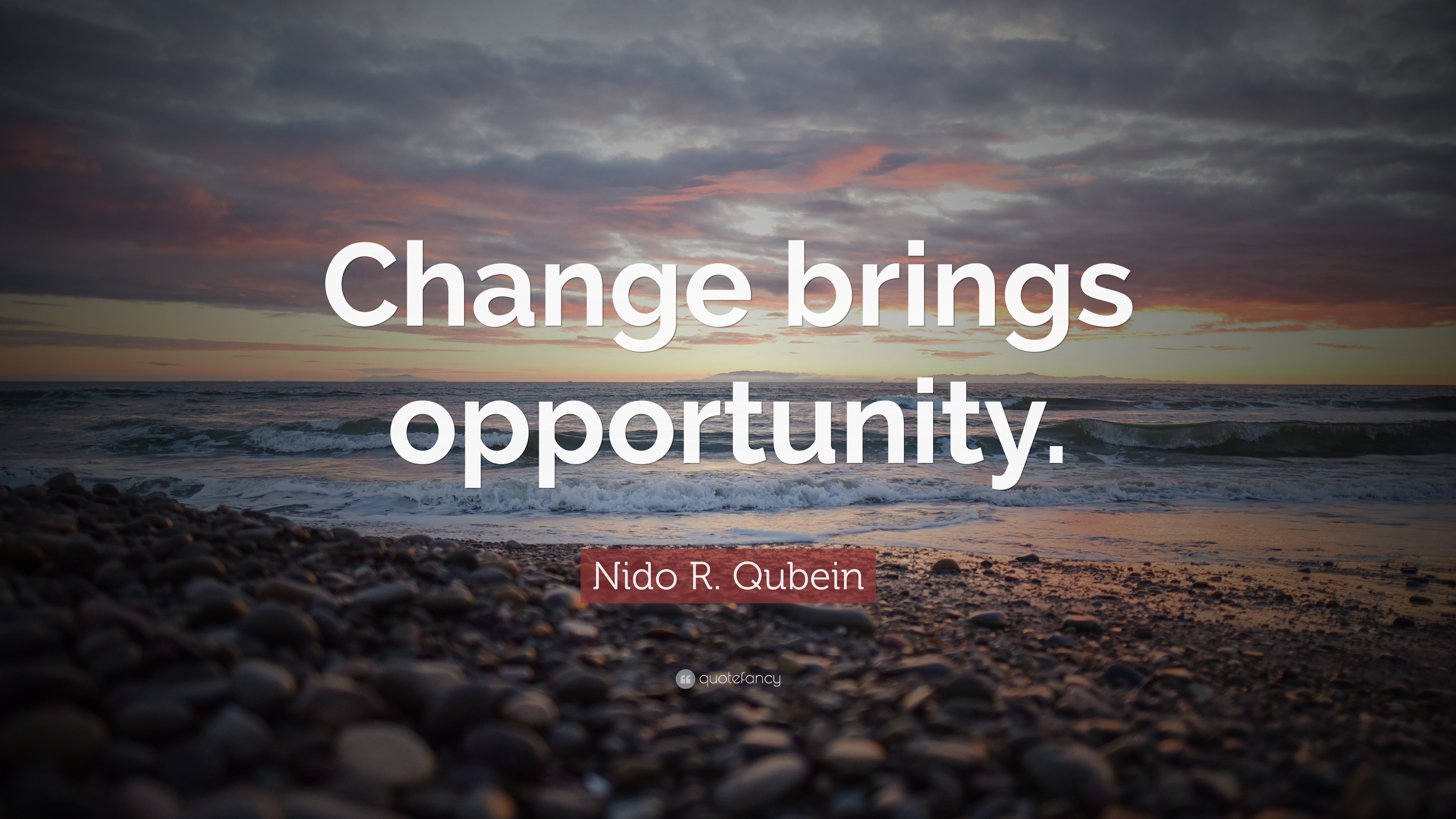 Nido R. Qubein Quote: “Change brings opportunity.”