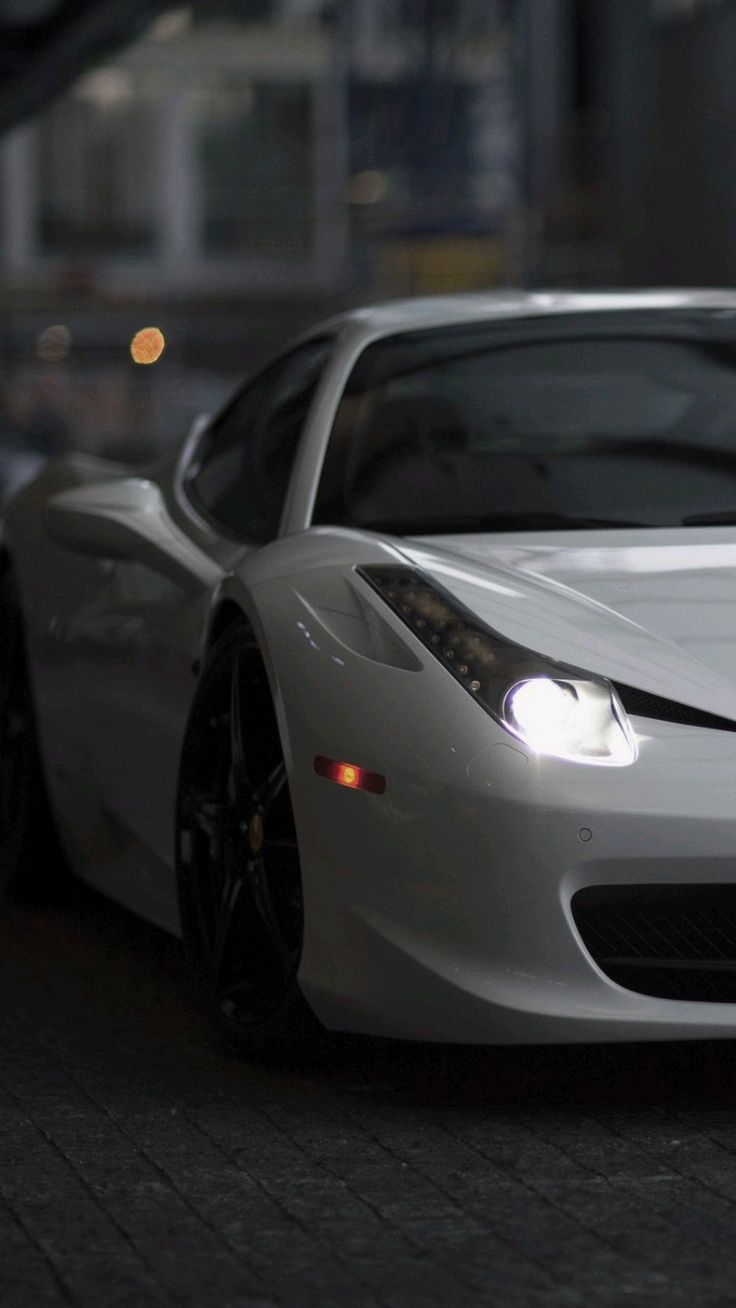 Ferrari wallpaper white colour