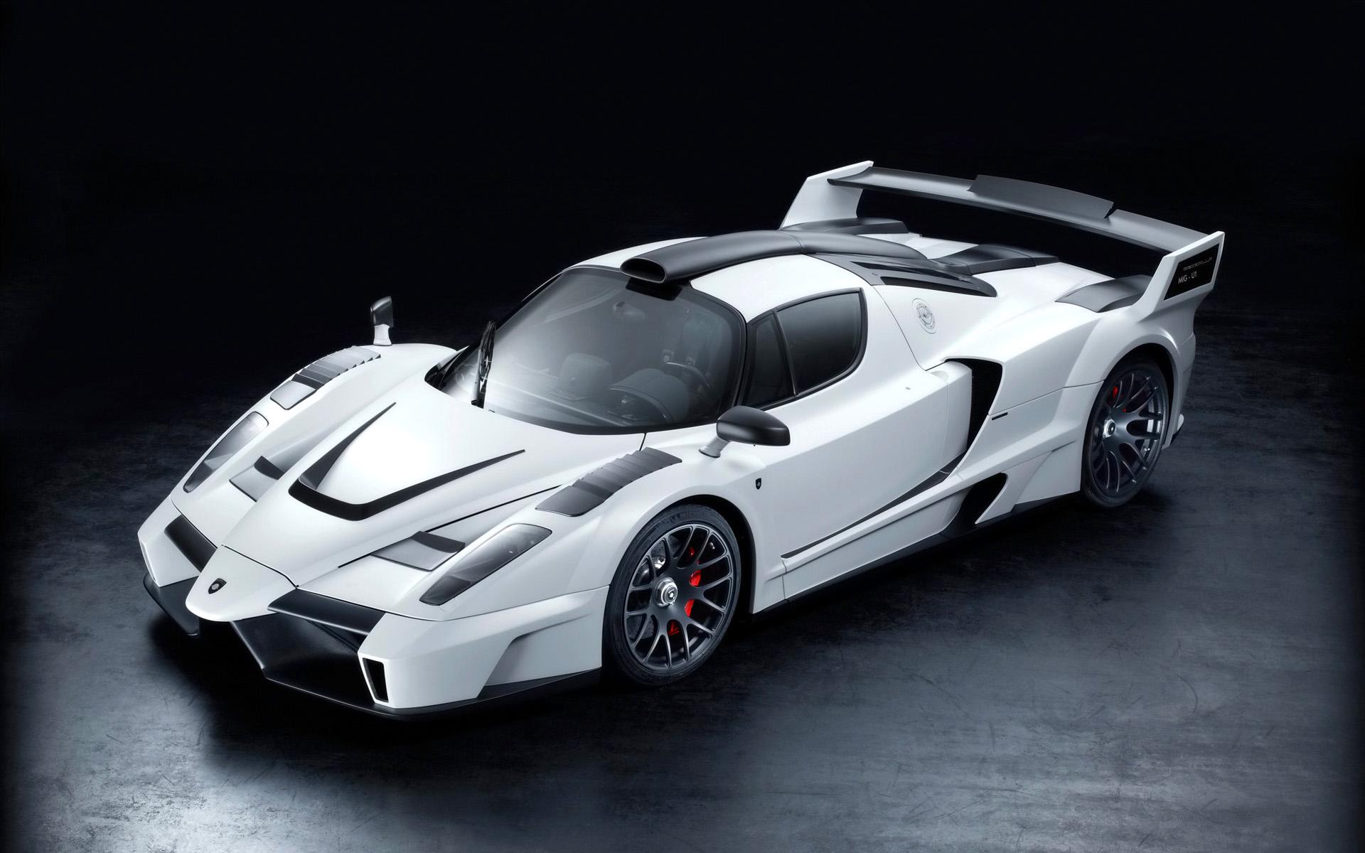 Cool White Ferrari Cars Modification Wallpaper