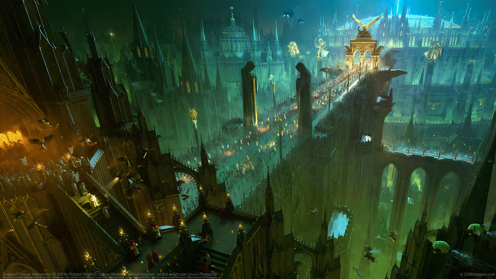 Richard Wright wallpaper Emperors Palace Warhammer 40.000 1920x1080