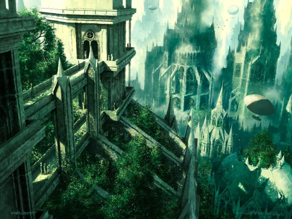Ravnica Forest 306 by Richard Wright « Basic Land Art