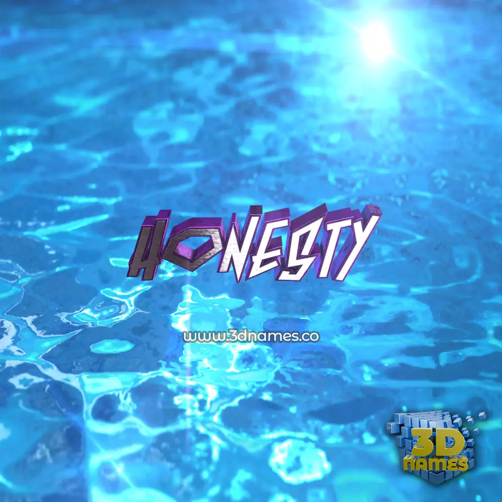 Beautiful 3D Name Wallpaper for honesty. Custom WallpaperD Names