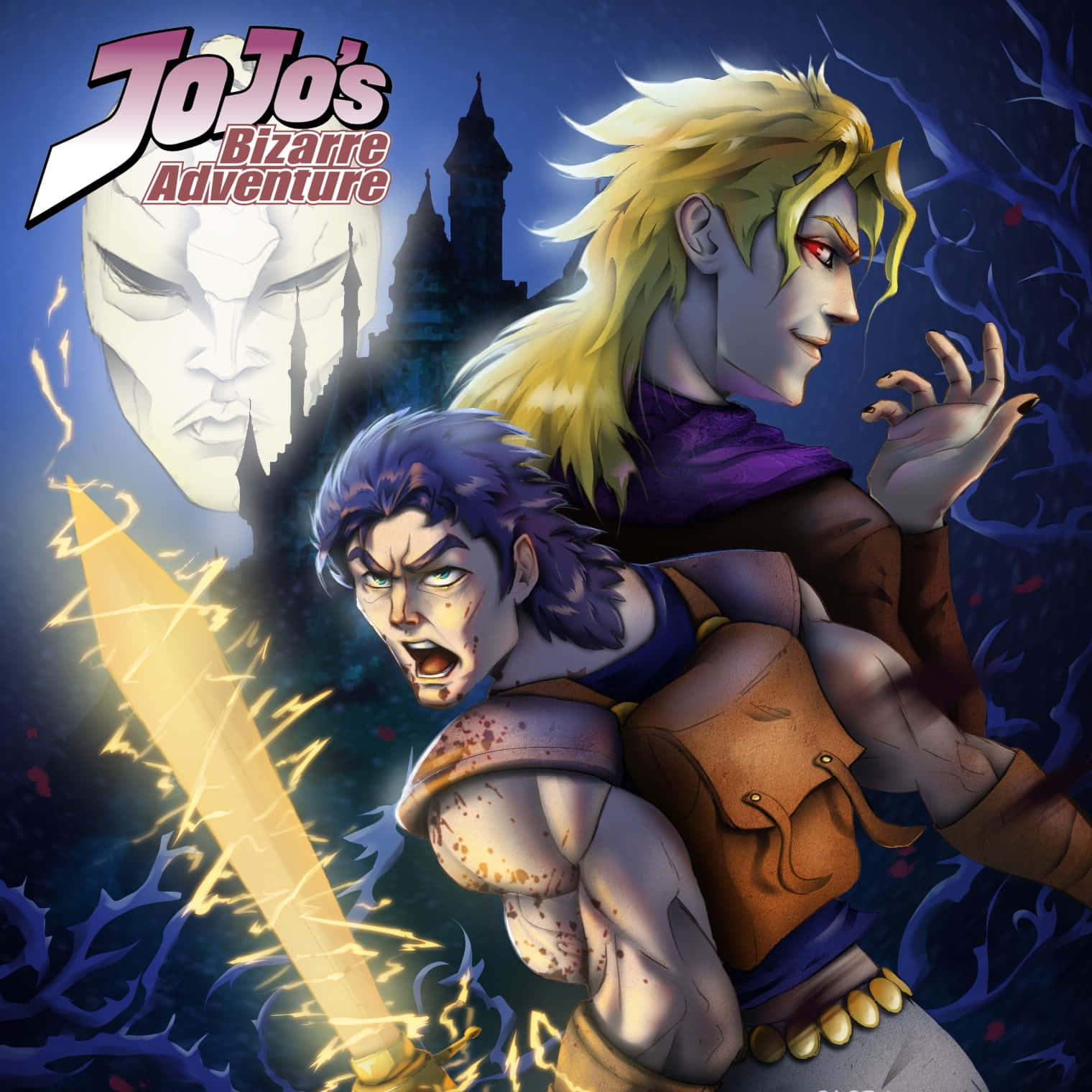 Download Dio Brando and Jonathan Joestar, Phantom Blood Wallpaper
