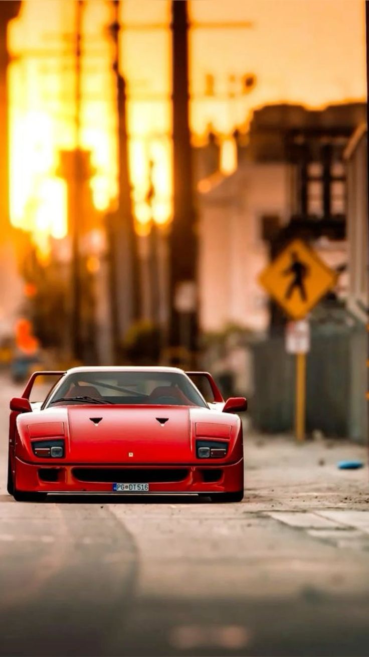 Ferrari F40 Vintage Car Wallpaper