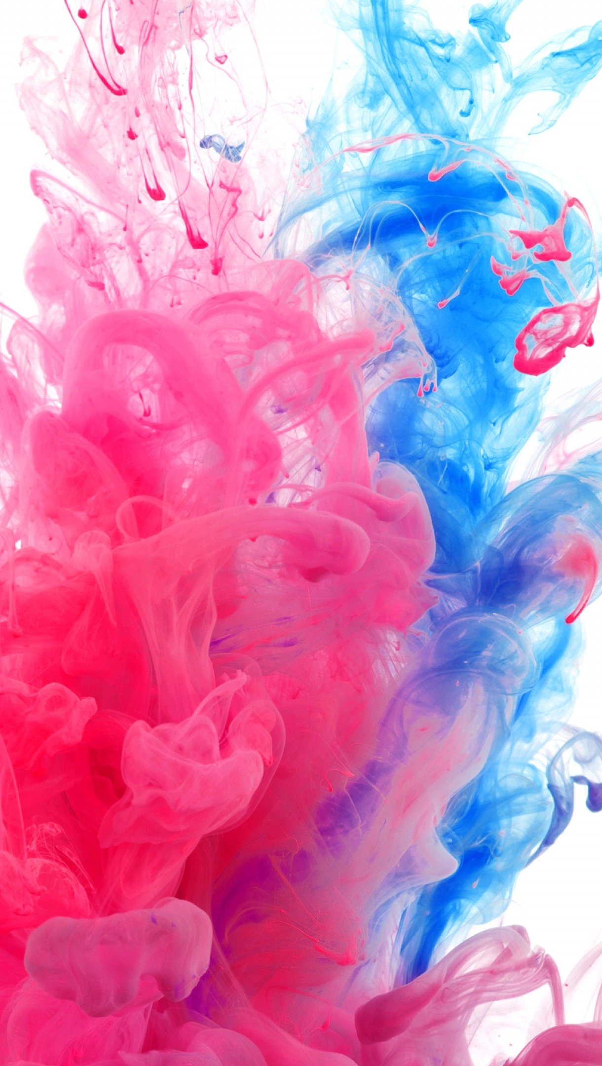 Blue ink explosion in water Wallpaper 4k for iPhone and Mobile Phone