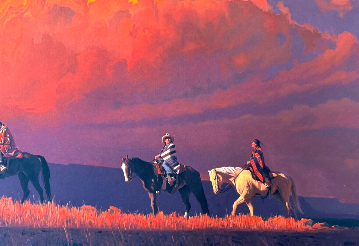 Mark Maggiori Signed Print JOURNEY TO BLUE WATERS 840 27x26 NEW