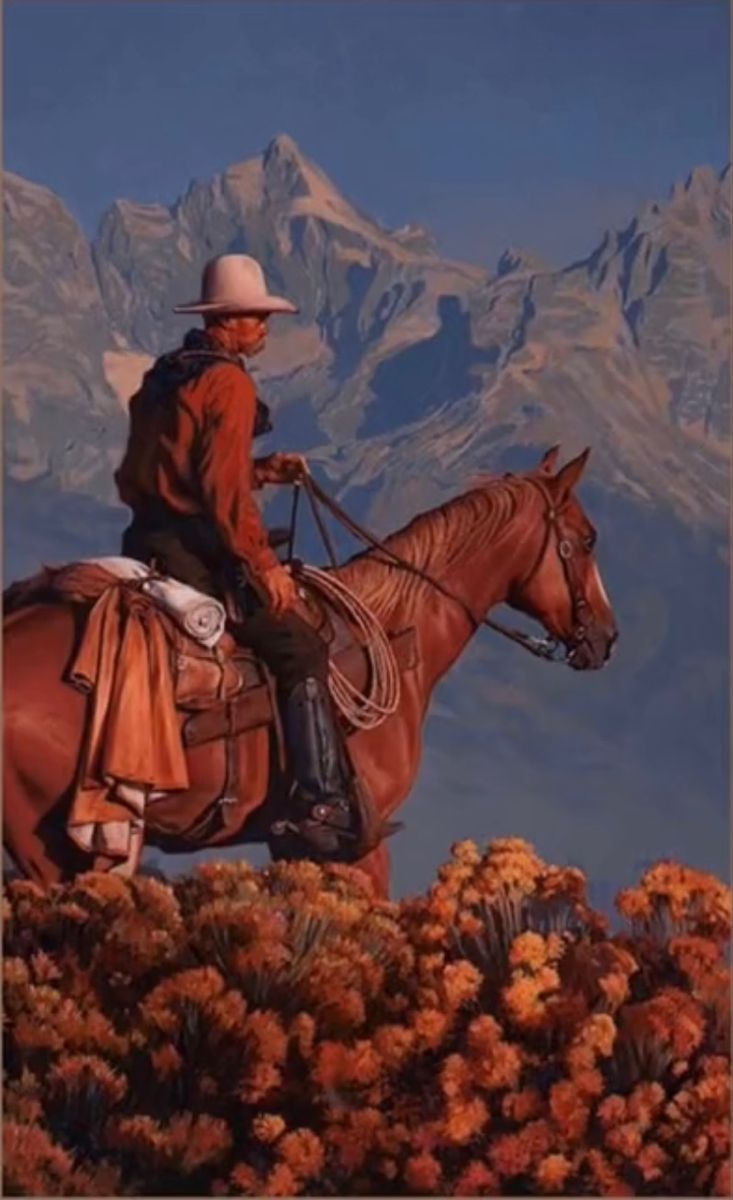 Wallpaper. Western paintings, Cowboy art, Western artwork