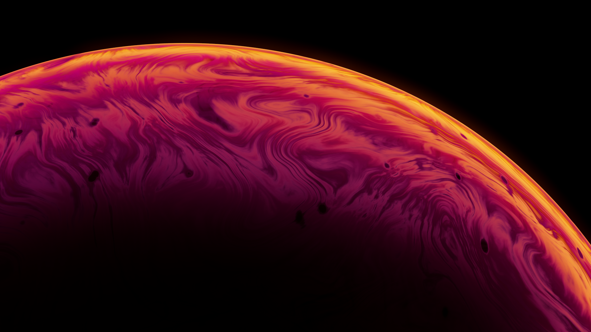 Bubble Wallpaper 4K, Macro, 3D, Black background