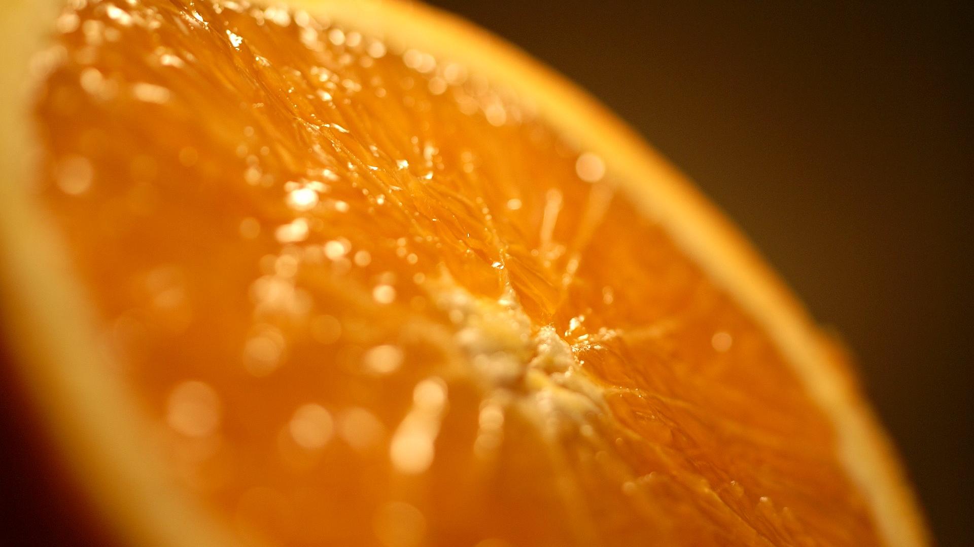 Blurry orange fruit Macro wallpaper