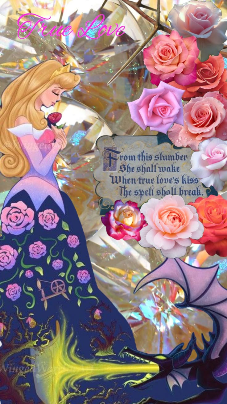 disney #sleepingbeauty #aurora #truelove #roses #briarrose. Disney collage, Aurora disney, Disney princess art