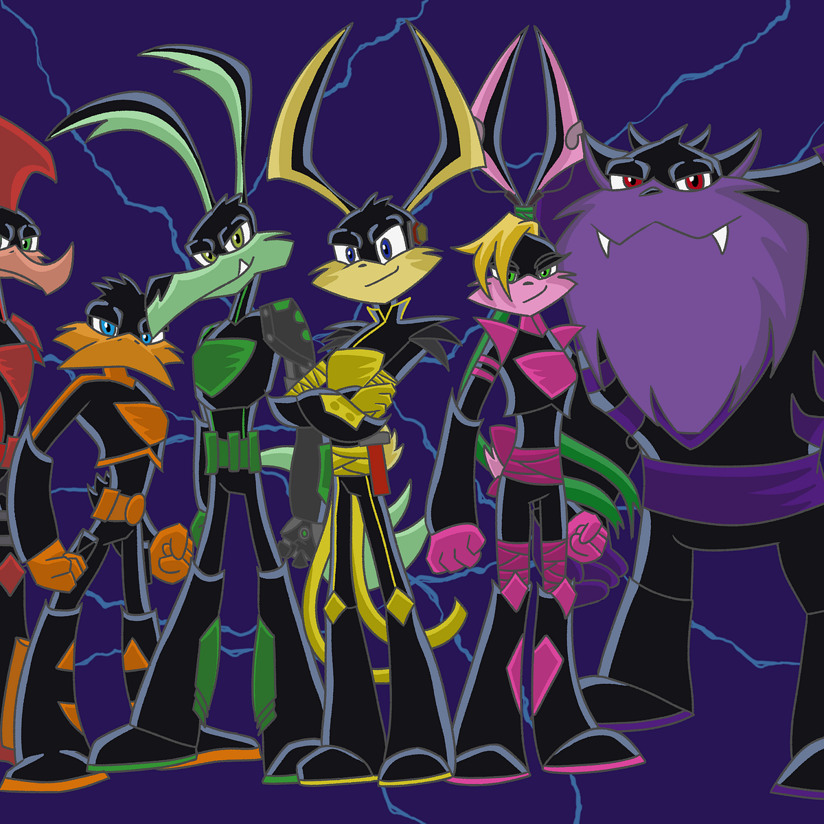 Rediseño de personajes de la serie Loonatics Unleashed