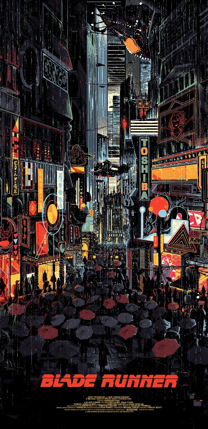 Geeky Wallpaper (Mobile). Blade runner poster, Blade runner art, Blade runner
