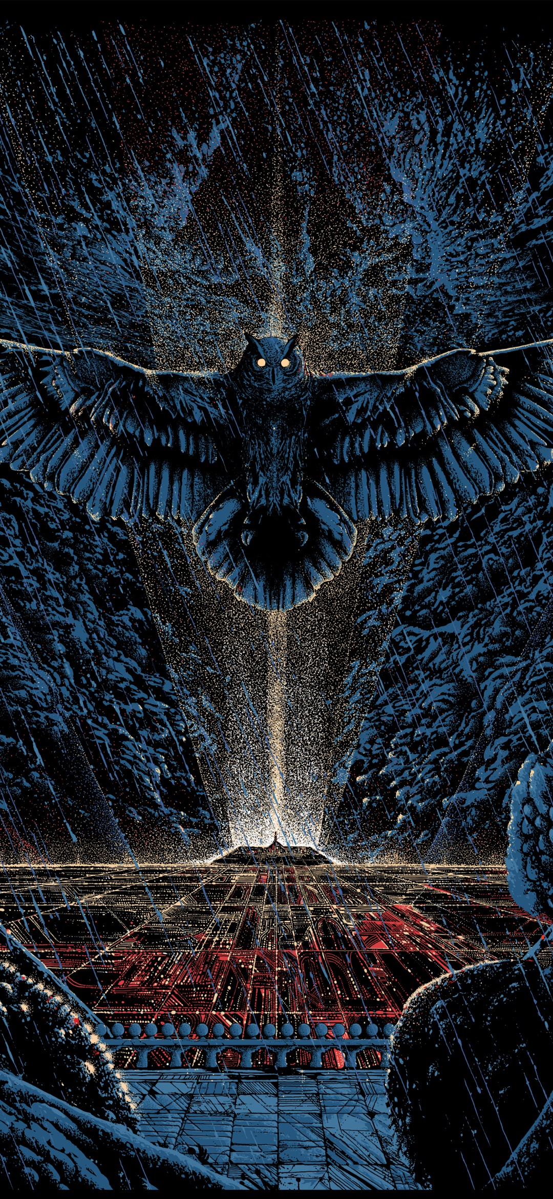 Wallpaper Blade Runner Owl Art, Art, Science Fiction, Poster, Blade Runner Poster 64 x 90 Cm, Background Free Image