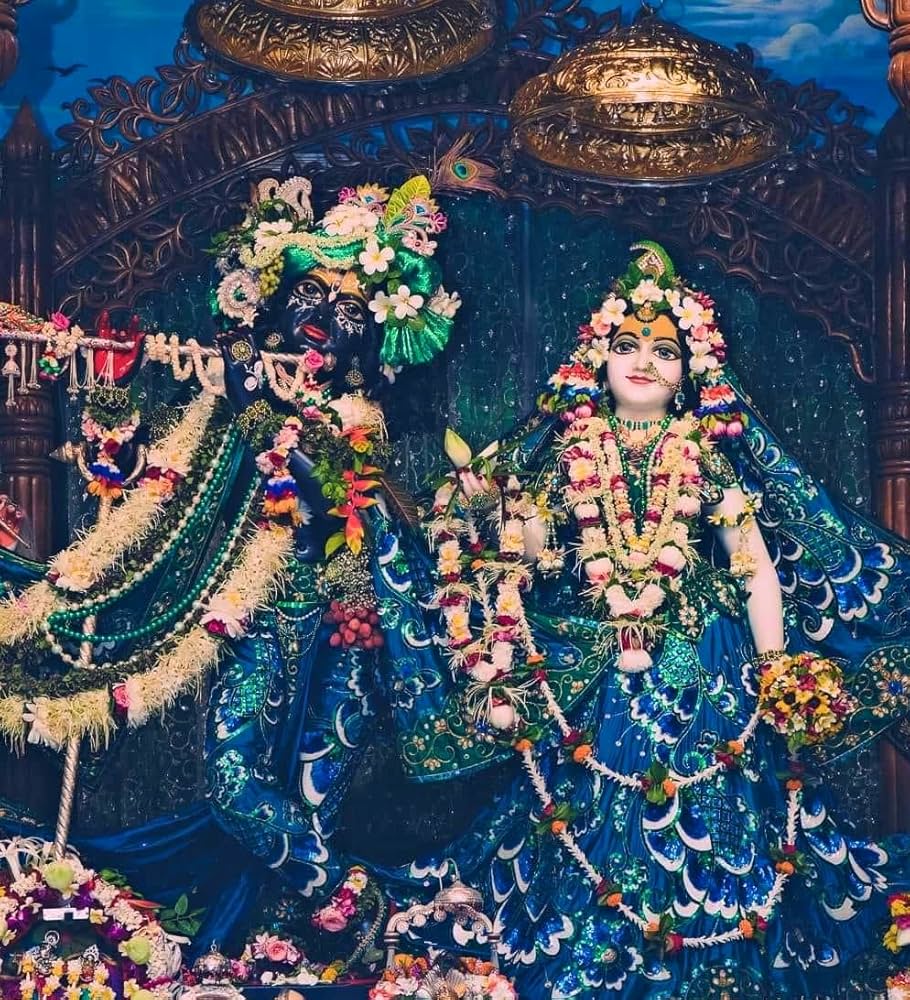 Bajaj Creations Radha Krishna. iskon mayapur. religious photo frame for mandir and home decor size (10 * 12) inch, Amazon.in: Home & Kitchen