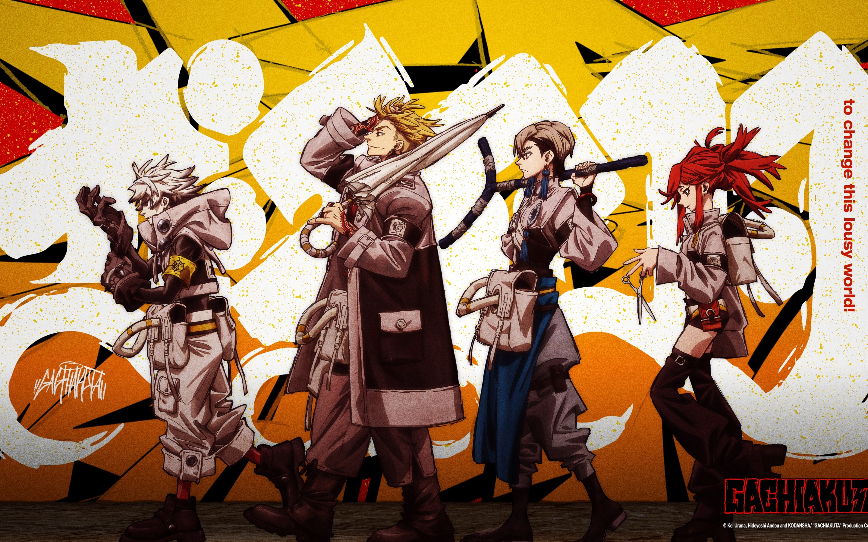 Gachiakuta Wallpaper 4K, Character poster, Gritty