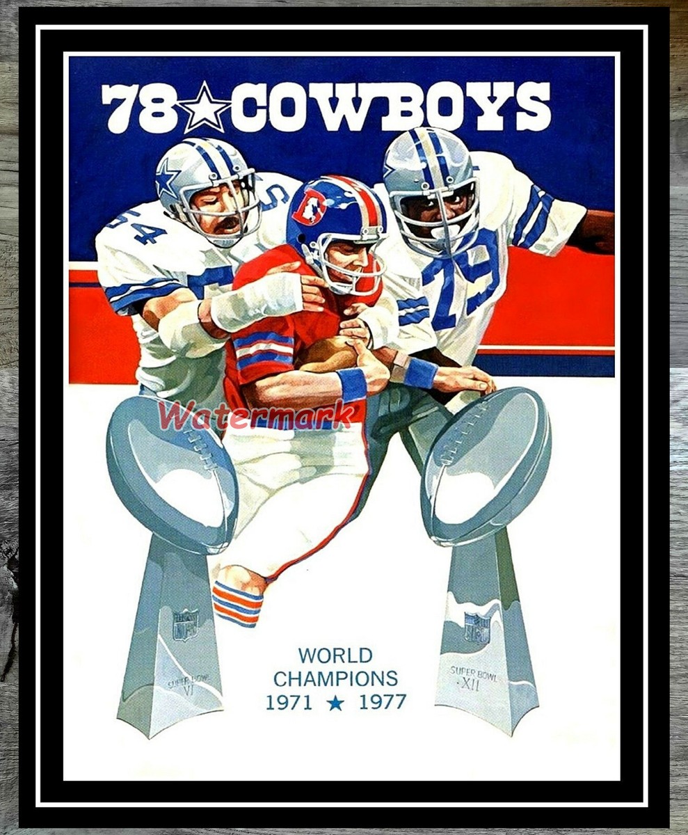 NFL Vintage Dallas Cowboys Super Bowl Champion 1971 8 X 10 Photo Picture