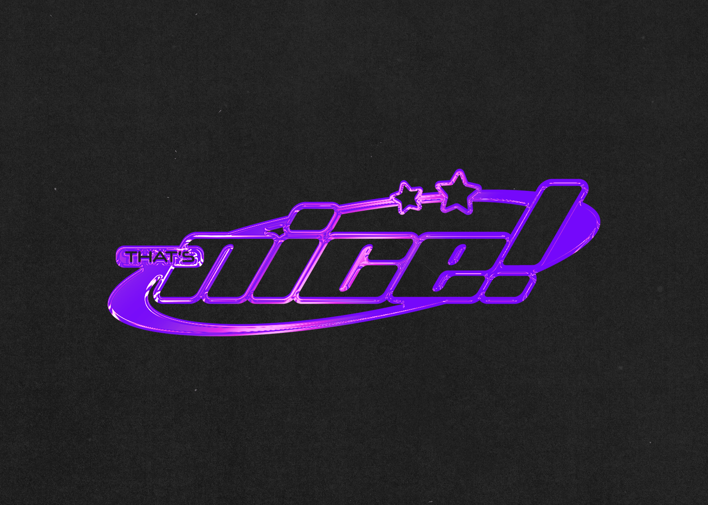 Y2K Chrome Logo. Image - Behance