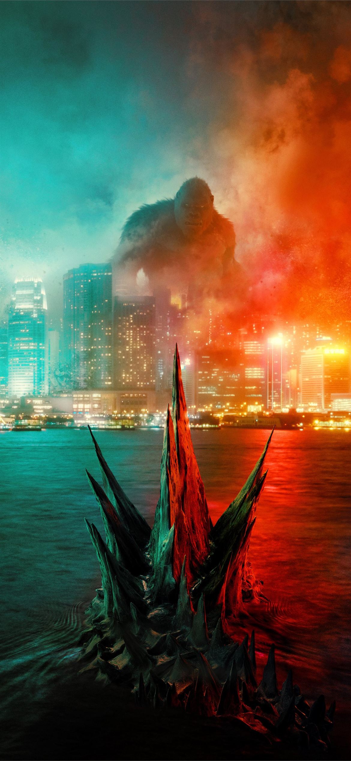 godzilla vs kong 8k iPhone 12 Wallpaper Free Download