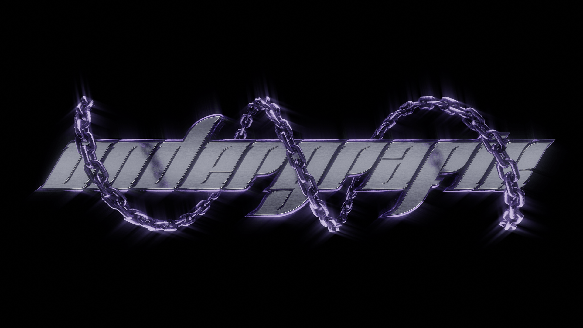 y2k chrome text + chain (Blender Animated Mockup). Image - Behance