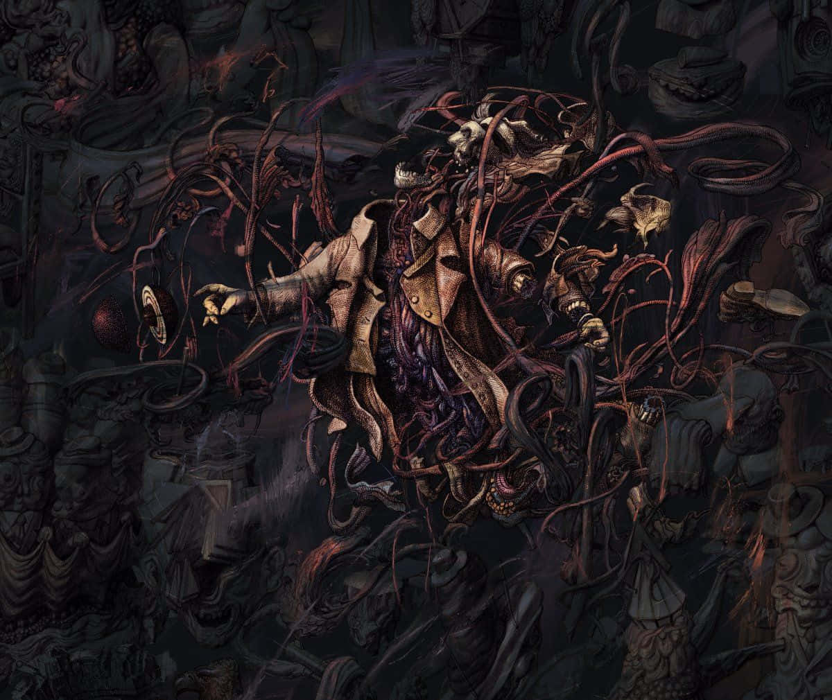 Download Disco Elysium Artwork Chaos Wallpaper