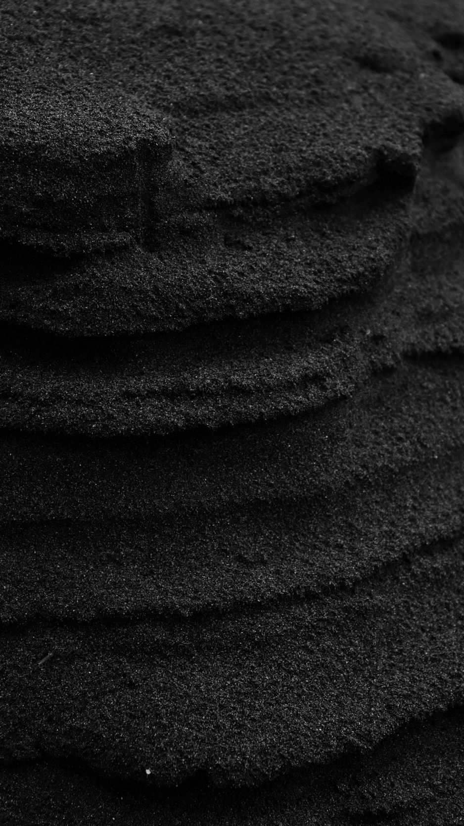 Download Wallpaper 938x1668 Sand, Black, Grains, Dark, Texture Iphone 8 7 6s 6 For Parallax HD Background
