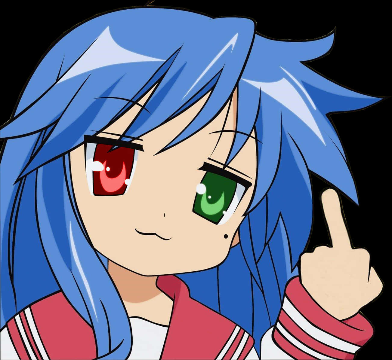 Download Anime Character Index Finger Raised