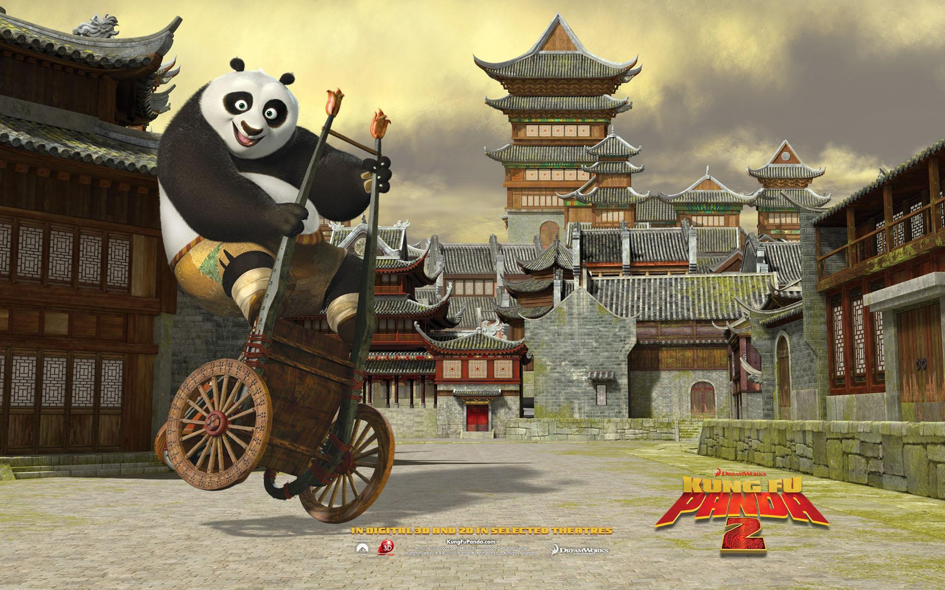 A handful of official Kung Fu Panda 2 wallpaper from when the film was released