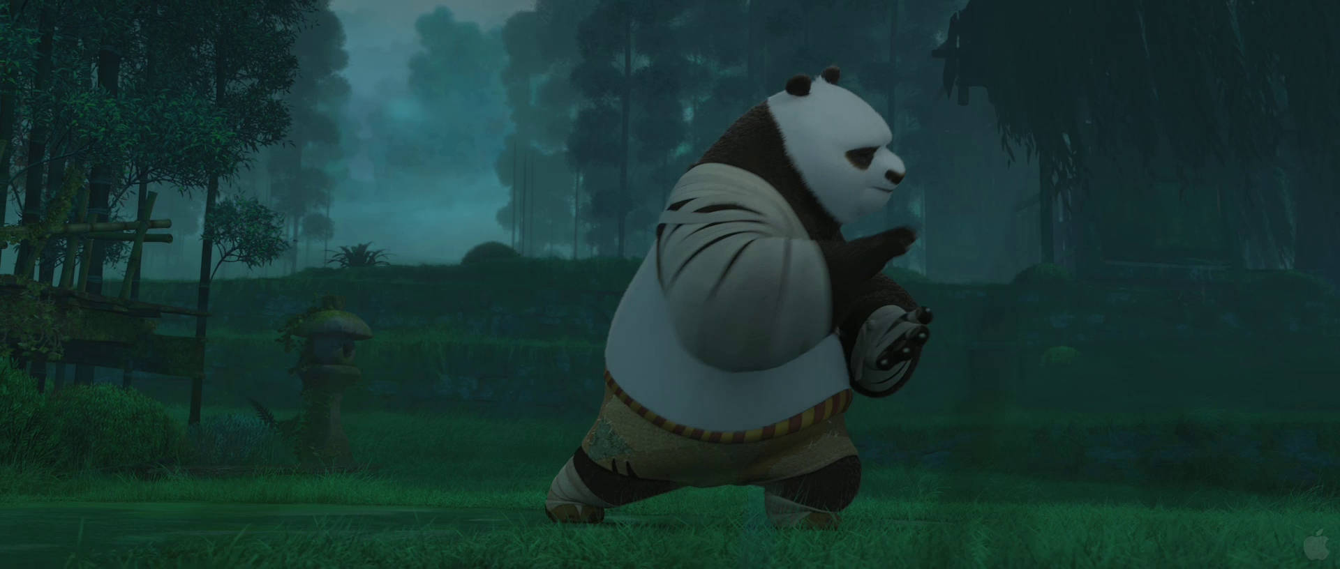 Download Gloomy Kung Fu Panda 2 Wallpaper