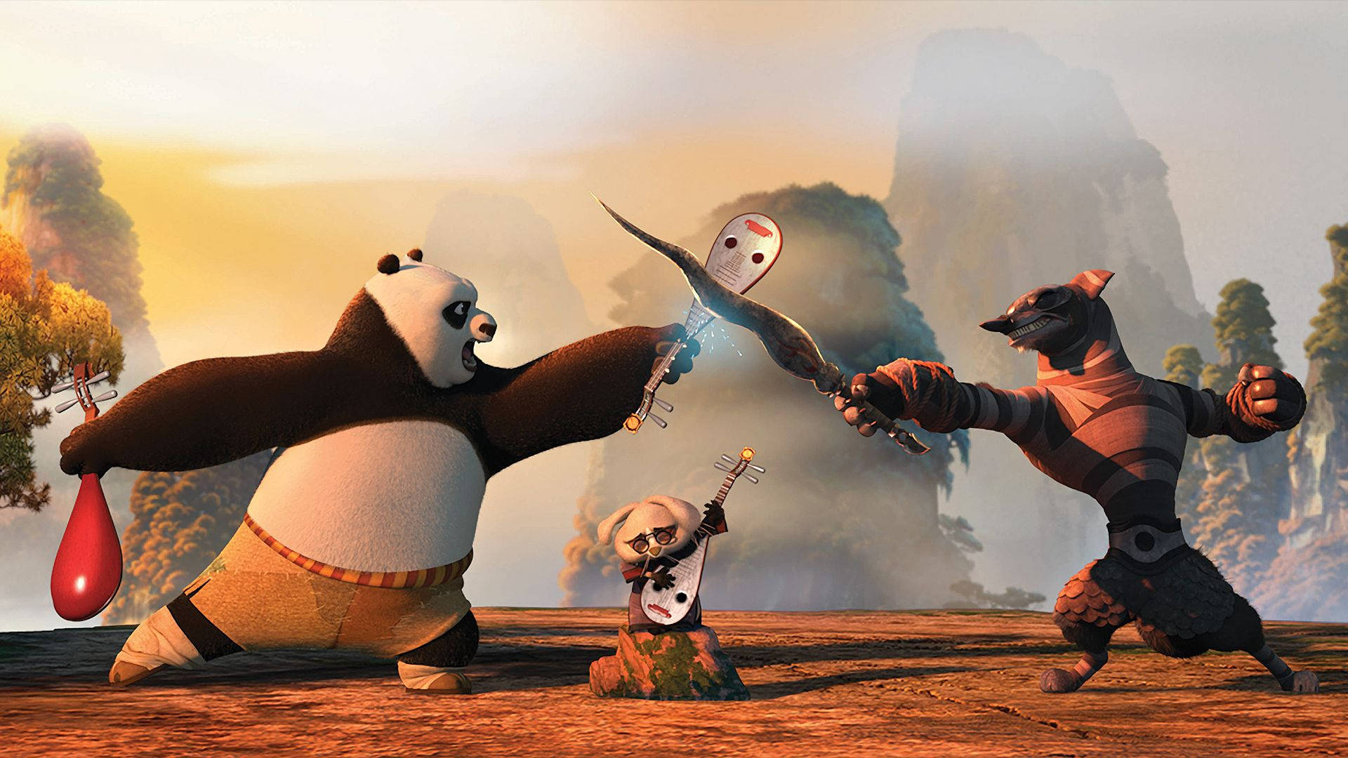 Download Kung Fu Panda 2 Battle Balloon Wallpaper