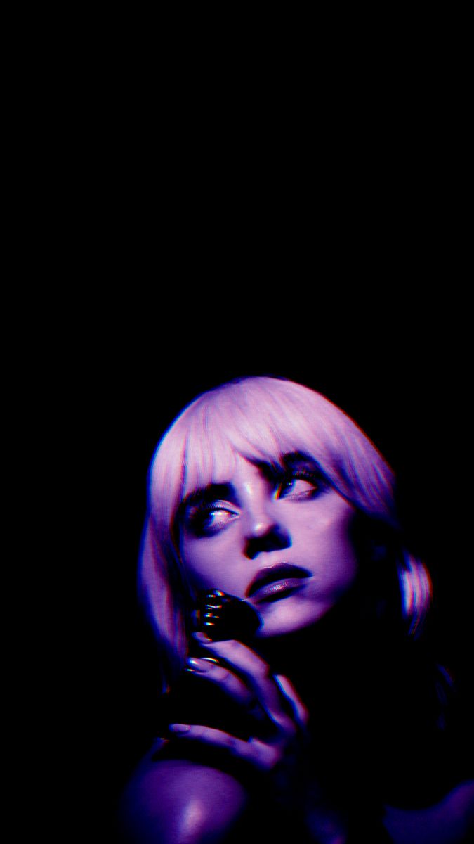 Billie Eilish fragrance purple wallpaper