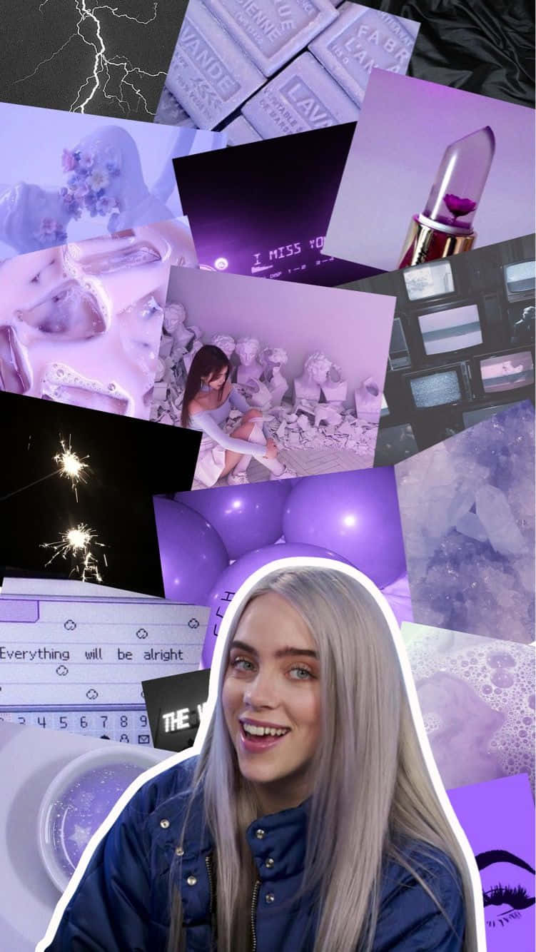 Download “billie Eilish In Purple” Wallpaper