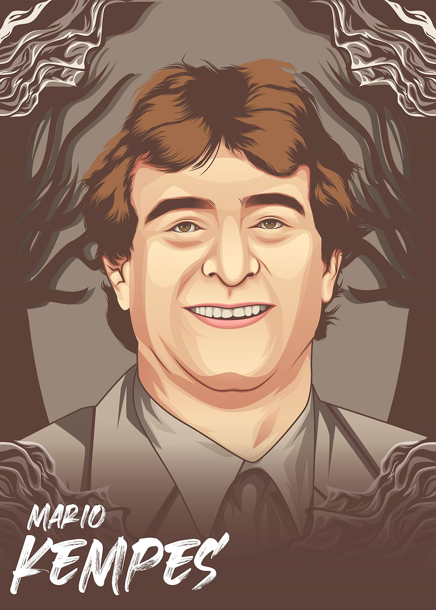 Mario Kempes Legend' Poster, picture, metal print, paint