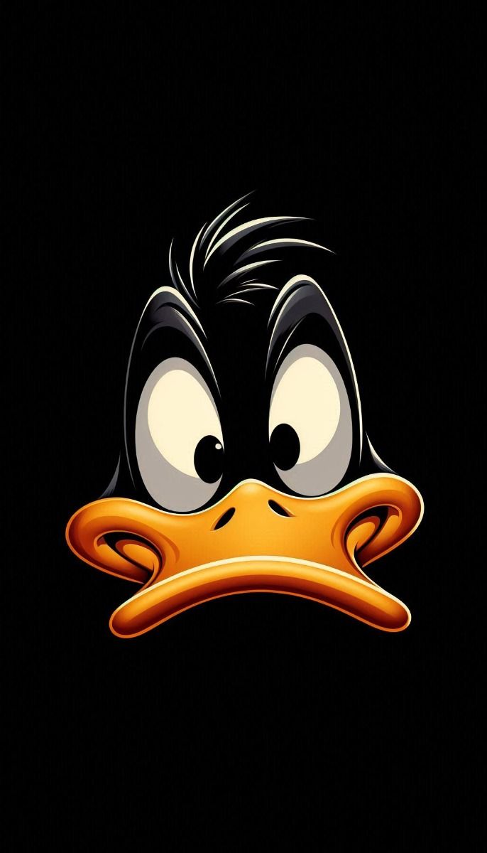 Free Wallpaper Daffy Duck. Black Mobile Wallpaper