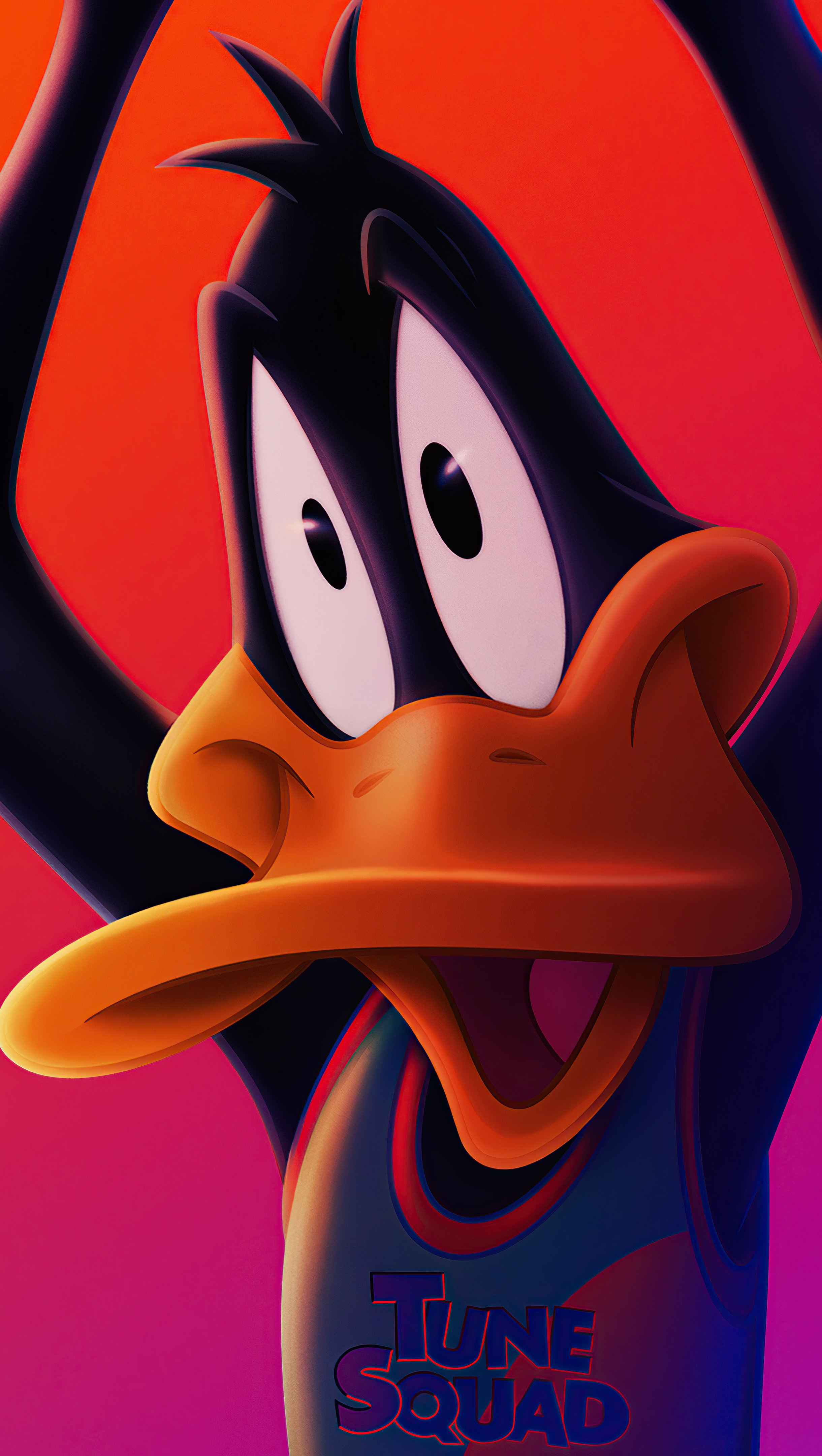 Daffy Duck Space Jam A new Legacy Wallpaper 8k for iPhone and Mobile Phone