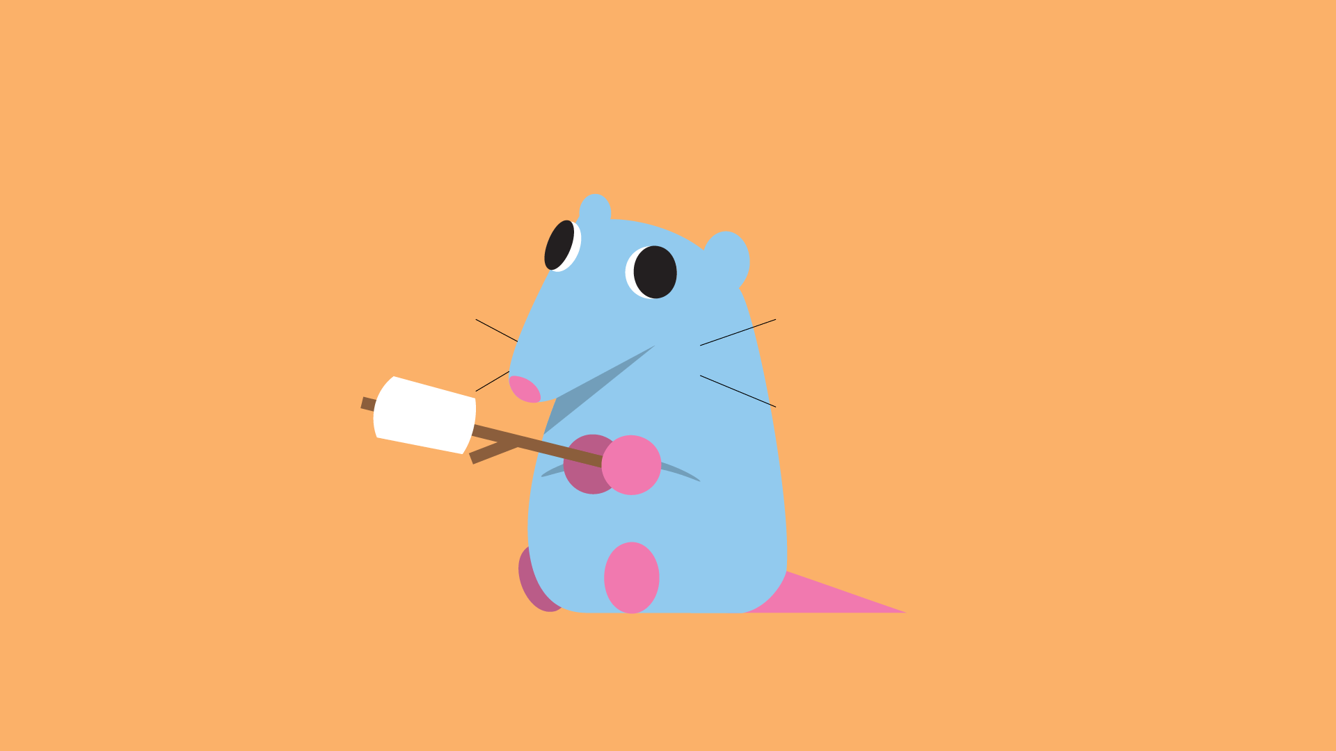 made a stupid rat desktop wallpaper