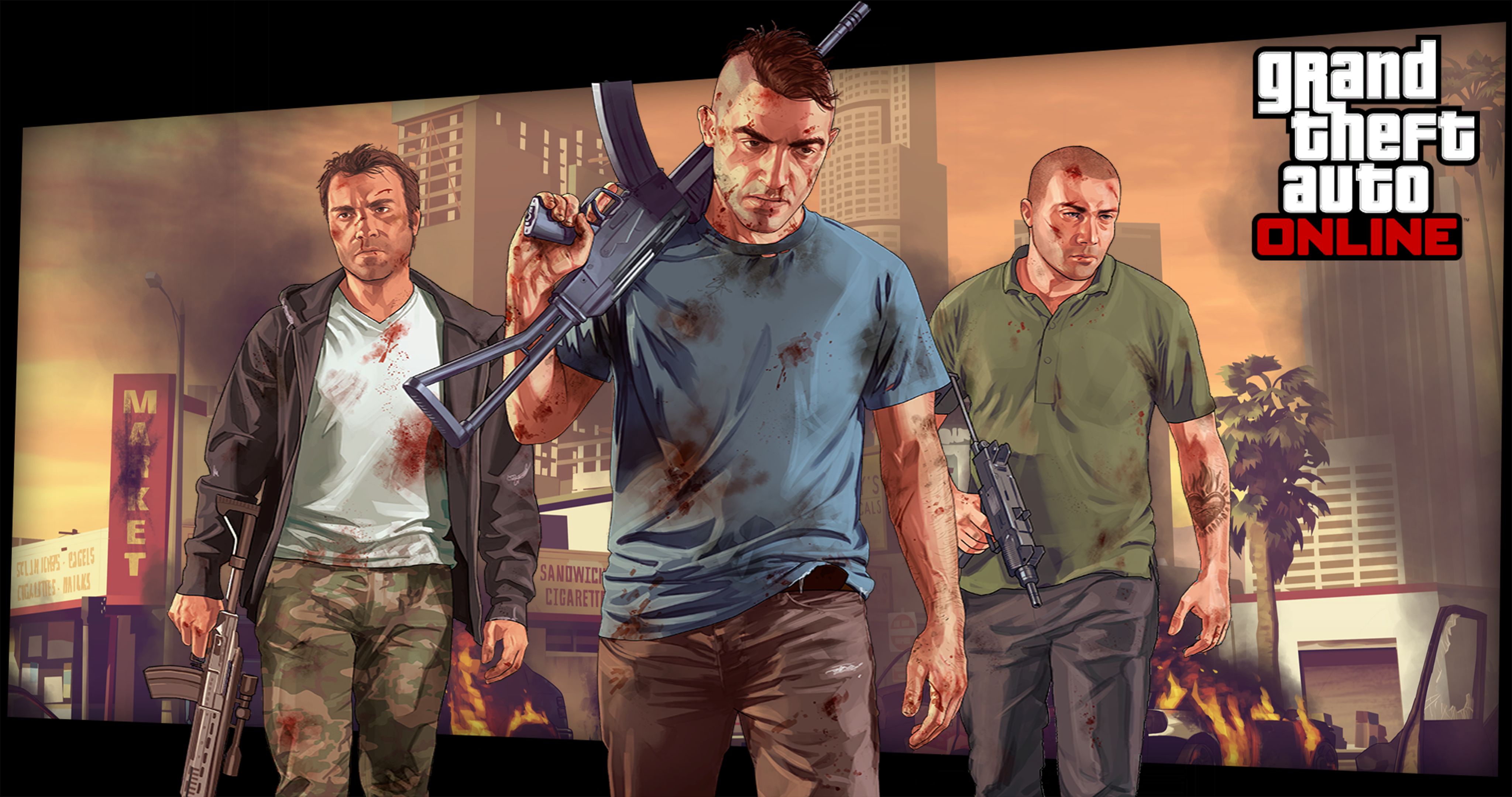 GTA V&Online Loading Screens in 4k for printing&desktop! Link in the comments!