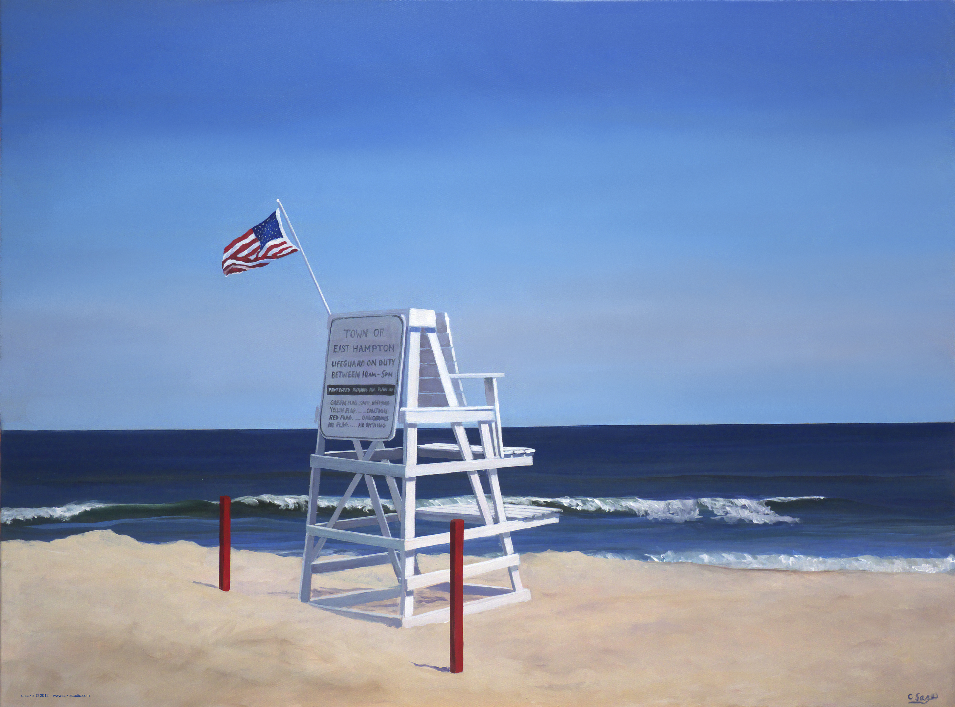East Hampton Life Guard Stand Mural Your Way
