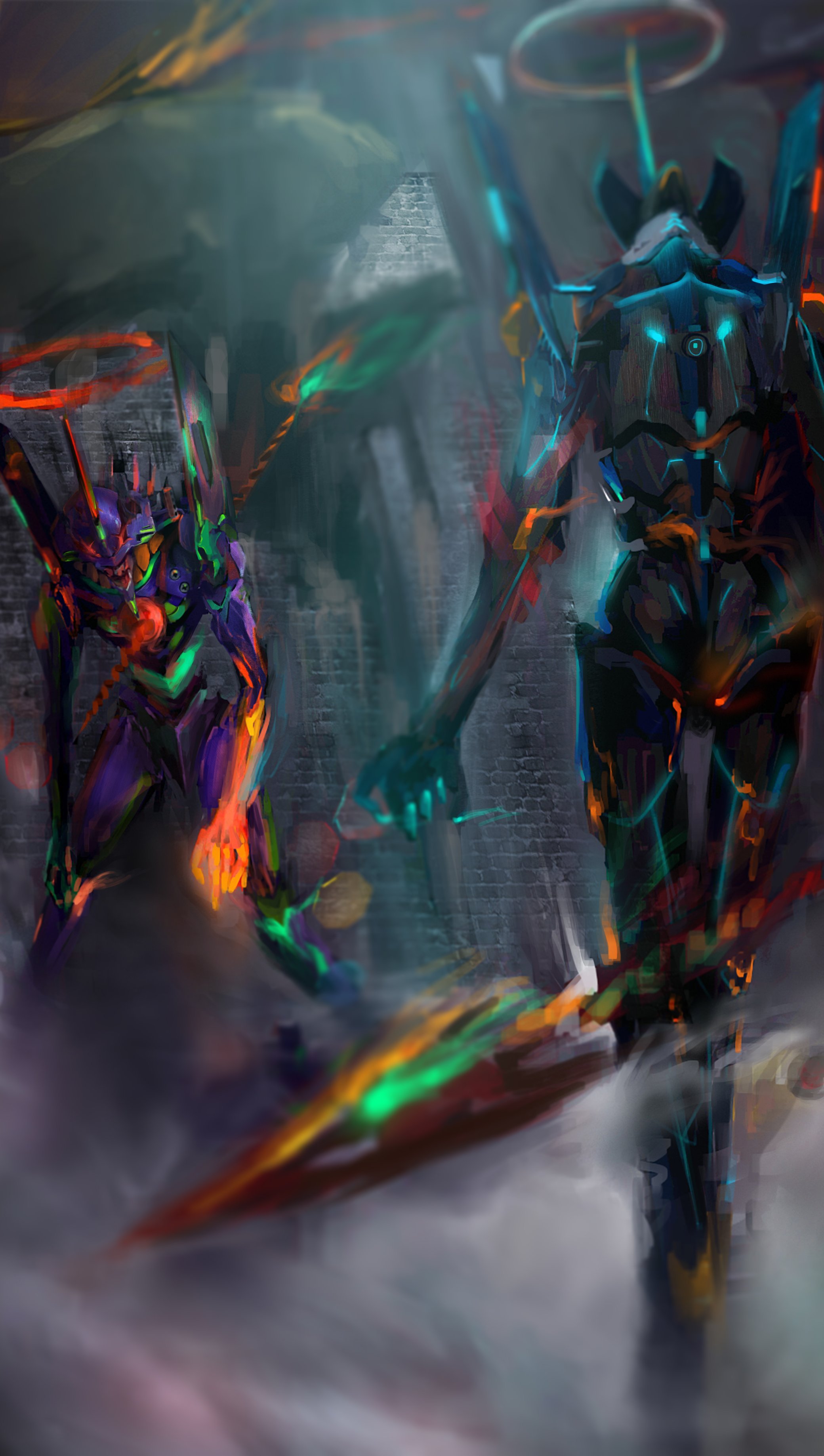 Neon Genesis Evangelion Anime Wallpaper for iPhone and Mobile Phone