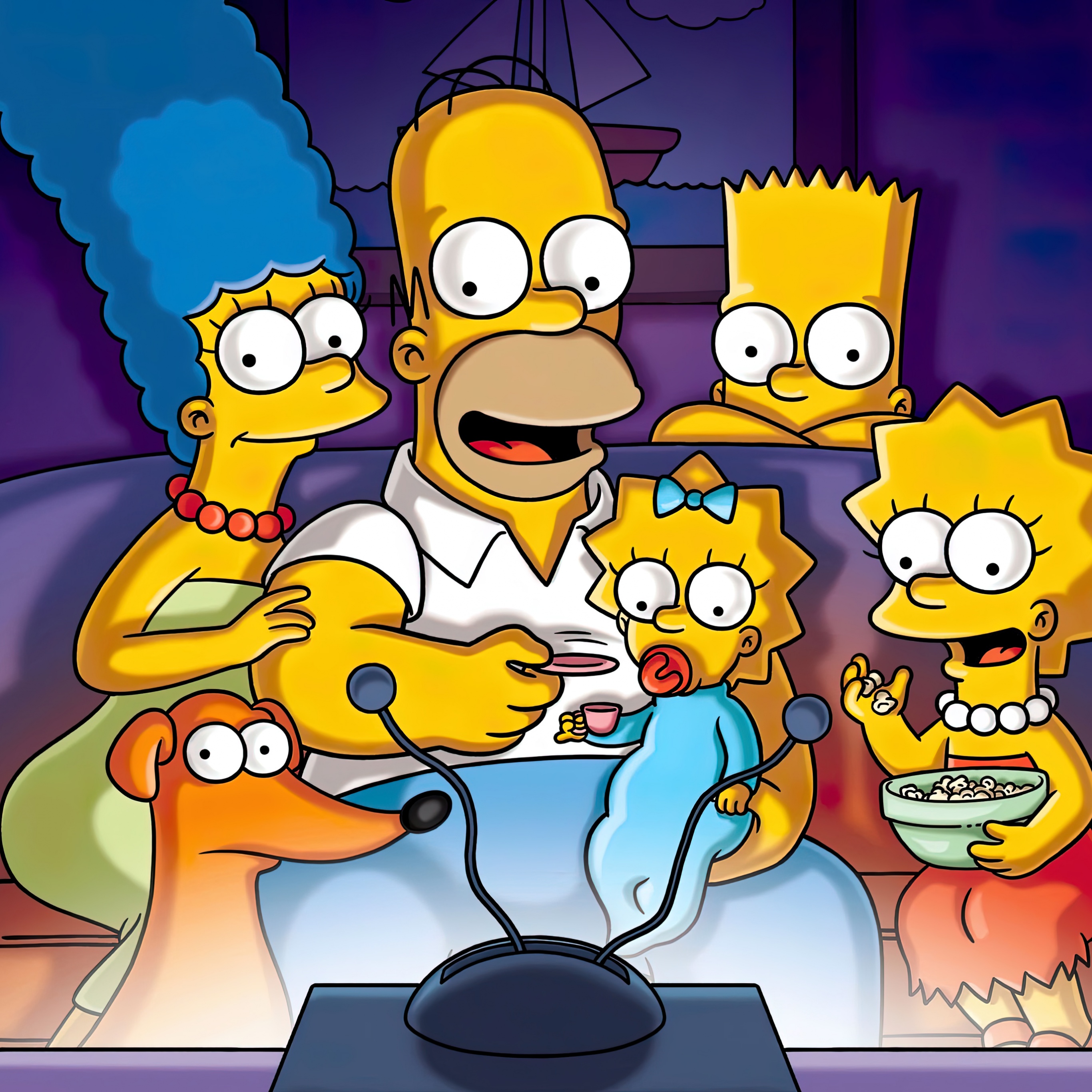 Simpson family Wallpaper 4K, The Simpsons