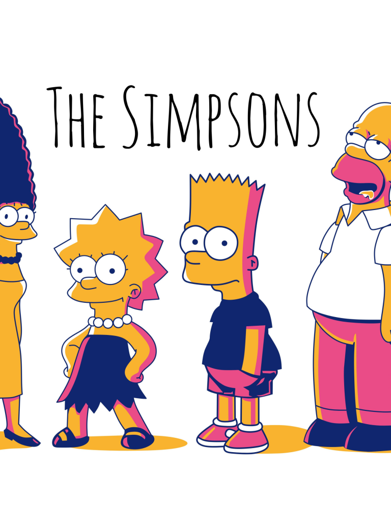 The Simpsons Wallpaper 4K, Simpson family, Homer Simpson