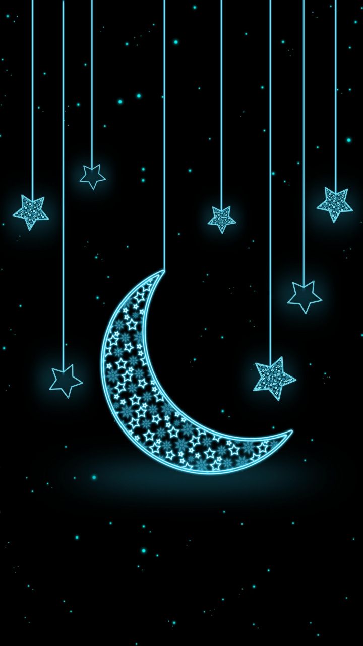 Cute Moon and Stars Wallpaper, HD Cute Moon and Stars Background on WallpaperBat