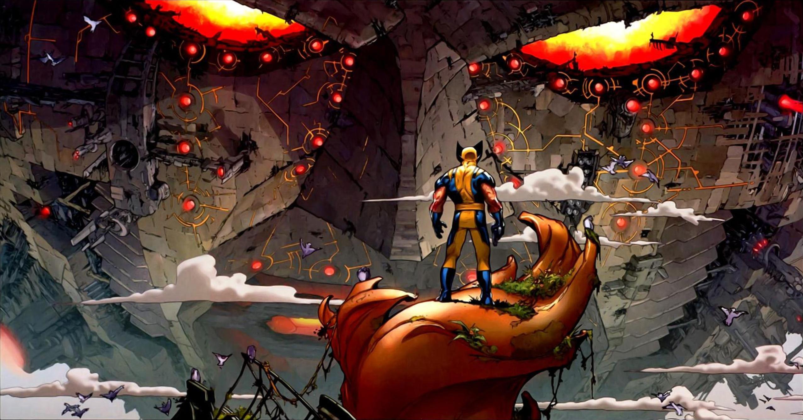 Wolverine vs. Doom the Living Planet, by Adam Kubert + Mark Roslan + Justin Ponsor