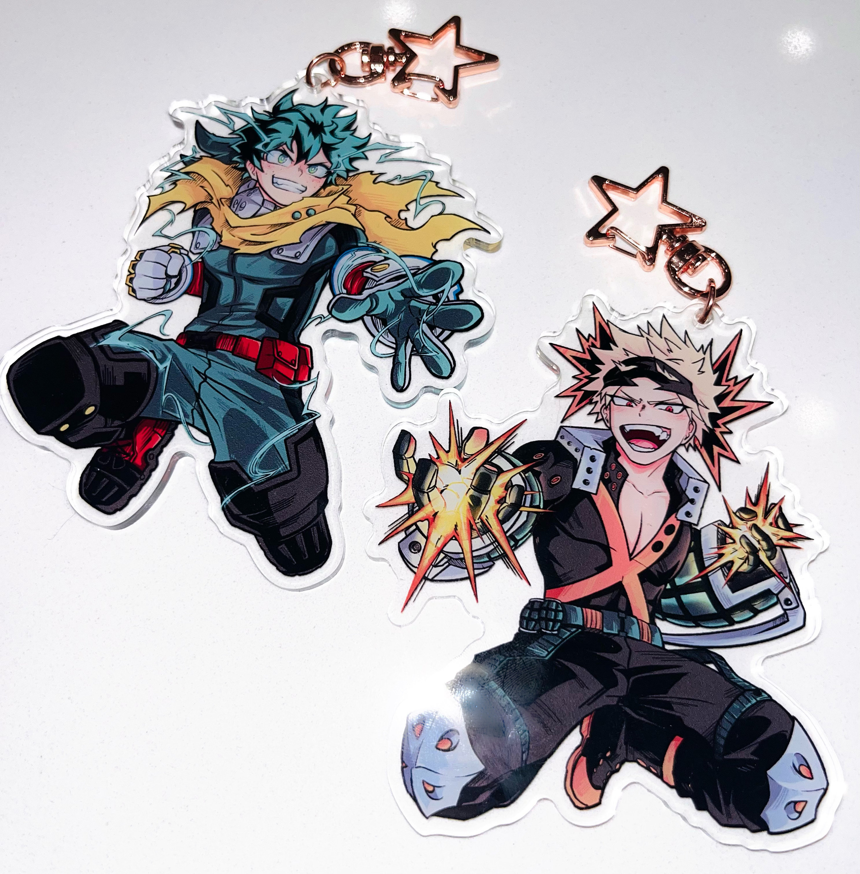 My Hero Academia Izuku Midoriya Katsuki Bakugo Stealth Suit Acrylic Stand Buy My Hero Academia Cosplay