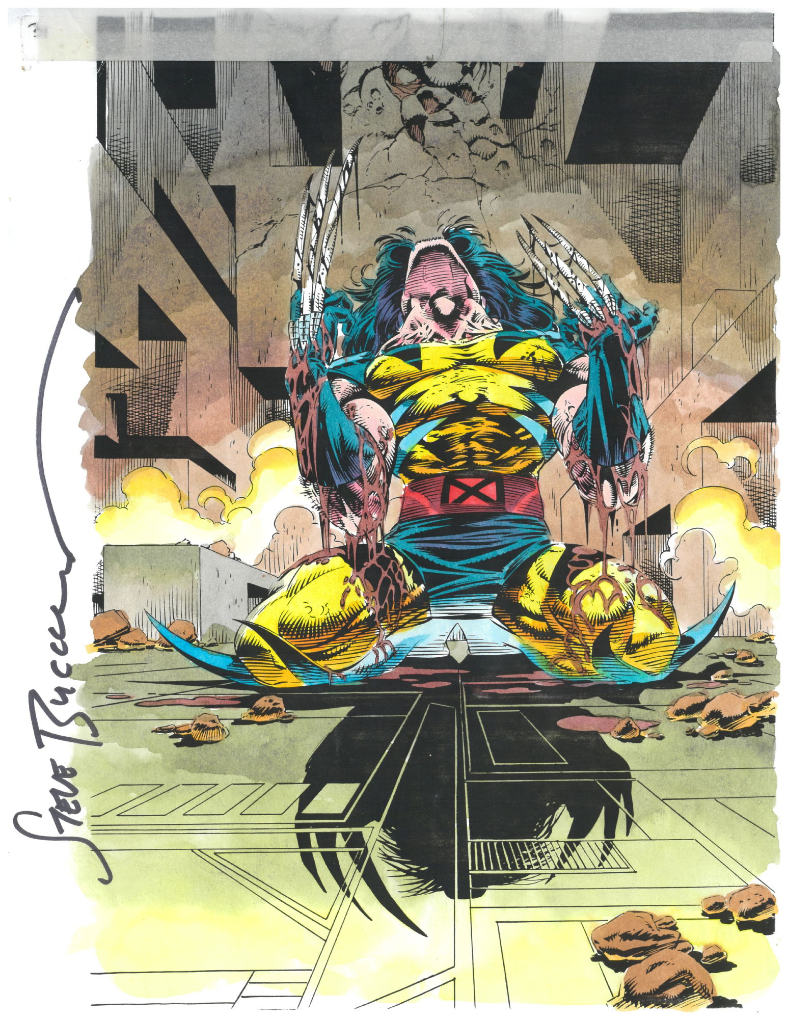 Wolverine Attractions Guide, in Byron B's Color Guides Attractions Comic Art Gallery Room