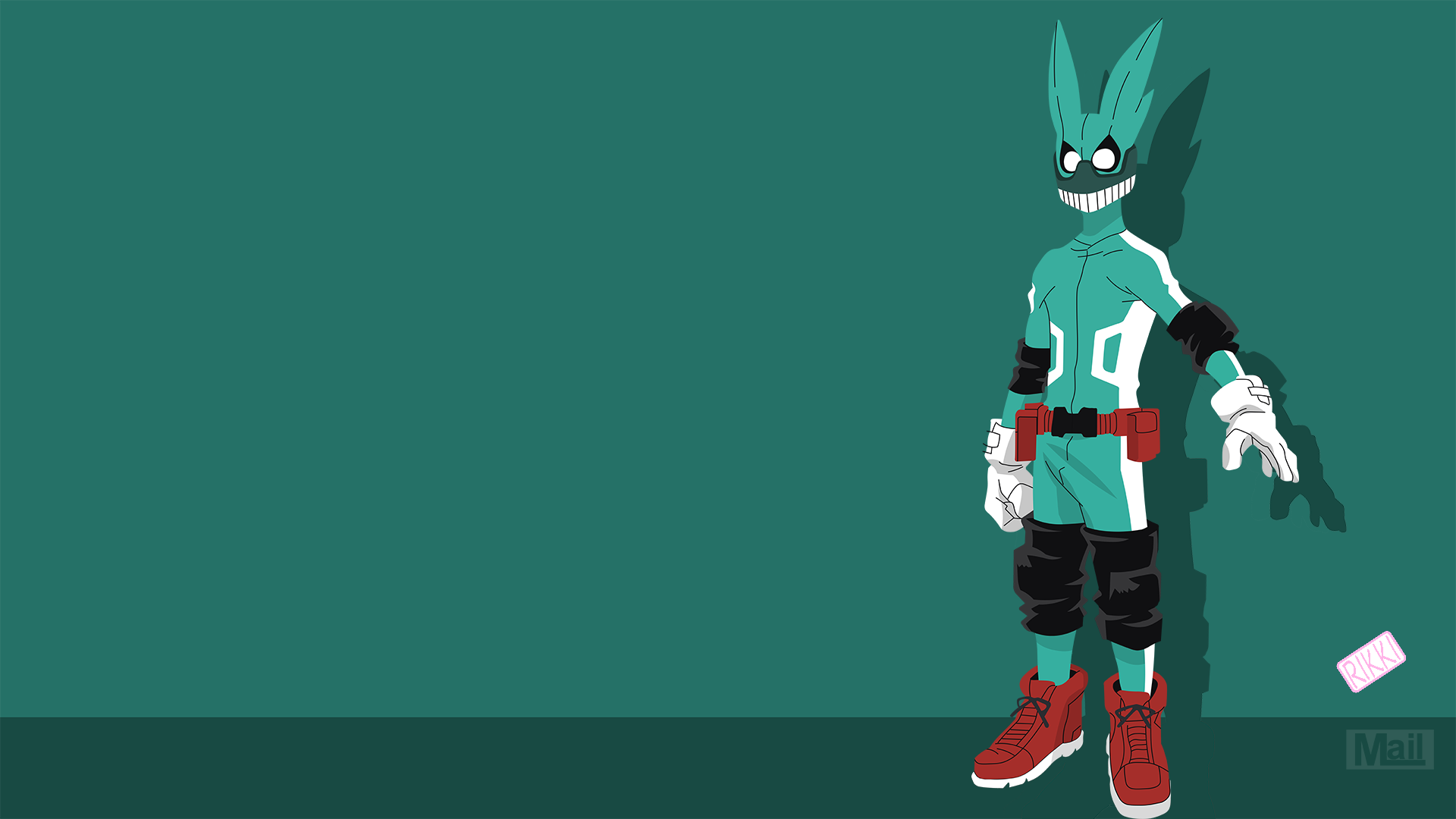 Izuku Midoriya Minimalist HD Wallpaper
