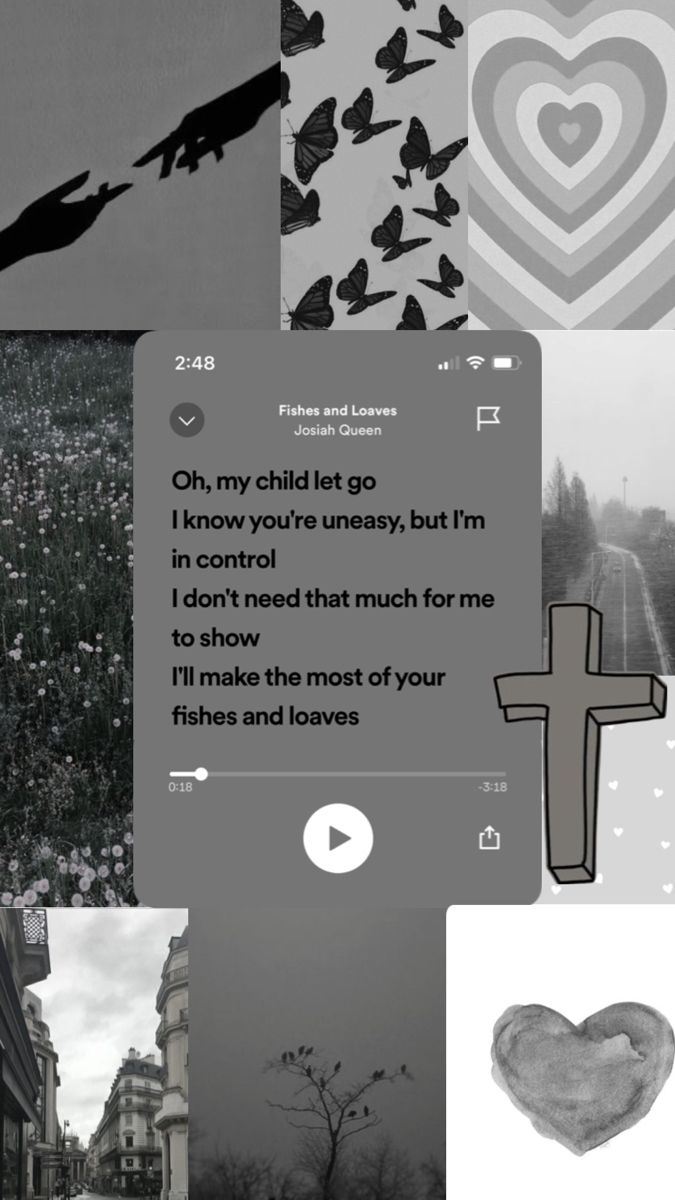 You should listen to this song. Fishes and loaves by Josiah Queen. ITS SO GOOD