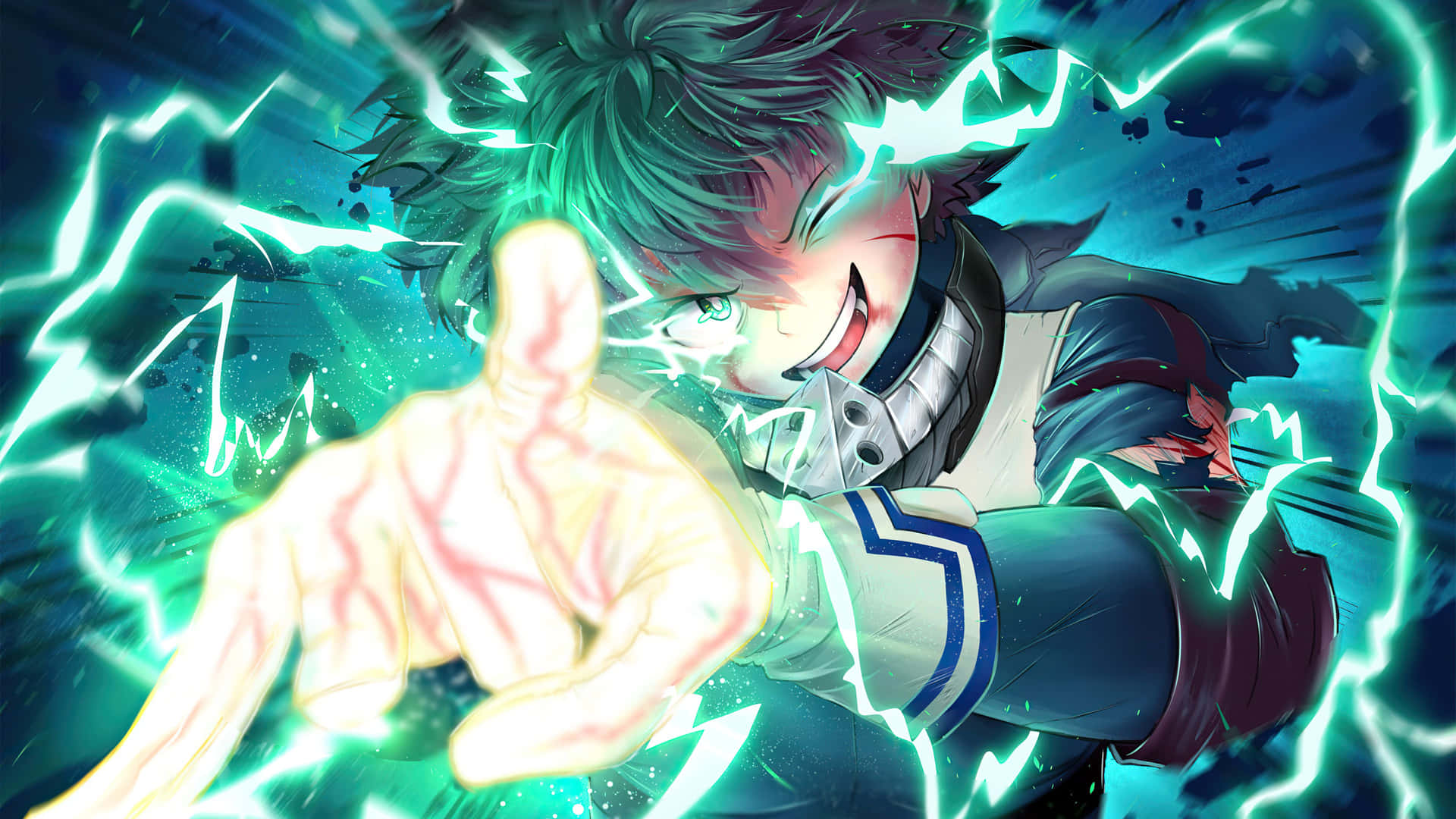 Download Deku Unleashes His Inner Hero Wallpaper